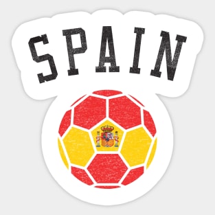 Spain Soccer Team Heritage Flag Sticker